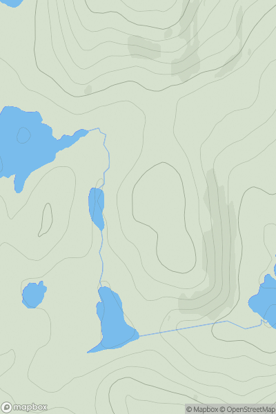 Thumbnail image for Carn Tarsuinn Beag showing contour plot for surrounding peak