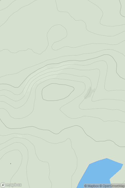 Thumbnail image for Carn Nead na Feannaig showing contour plot for surrounding peak