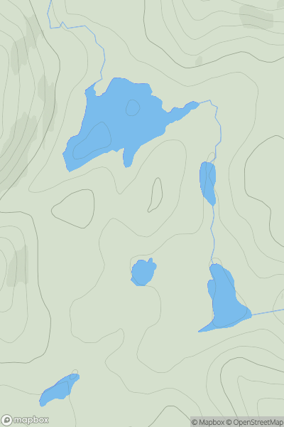 Thumbnail image for Carn an Ruighe Dhuibh East Top showing contour plot for surrounding peak