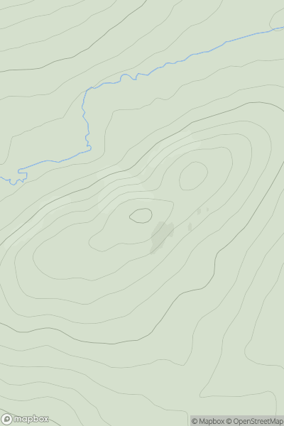 Thumbnail image for Carn a' Chaochain Chruaidh showing contour plot for surrounding peak