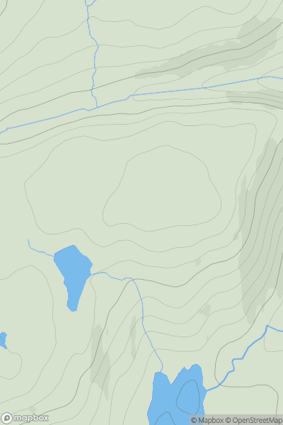 Thumbnail image for Carn Loch Aslaich showing contour plot for surrounding peak