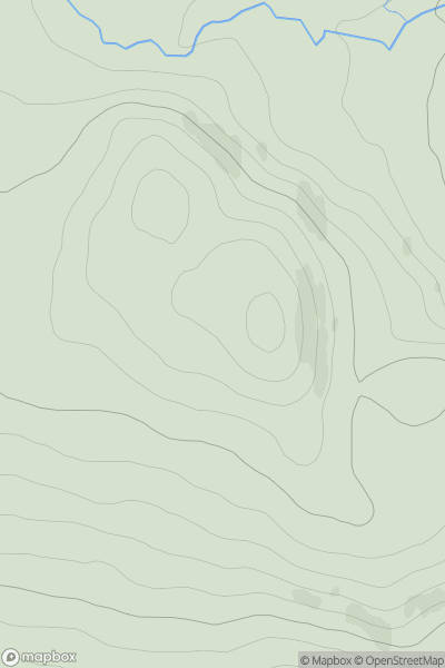 Thumbnail image for Meall na Faiche showing contour plot for surrounding peak