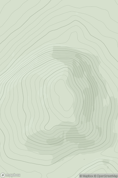 Thumbnail image for Meall an Tarsaid (old GR) showing contour plot for surrounding peak