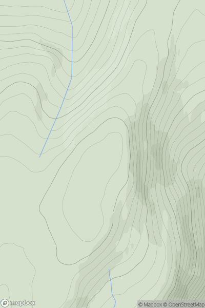 Thumbnail image for An Sithean East Top showing contour plot for surrounding peak