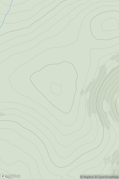 Thumbnail image for Carn nan Gearran Bana showing contour plot for surrounding peak