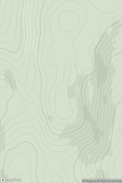 Thumbnail image for Meall na Ceothach showing contour plot for surrounding peak