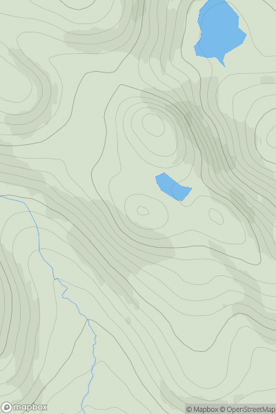 Thumbnail image for Carn Uilleim South Top showing contour plot for surrounding peak