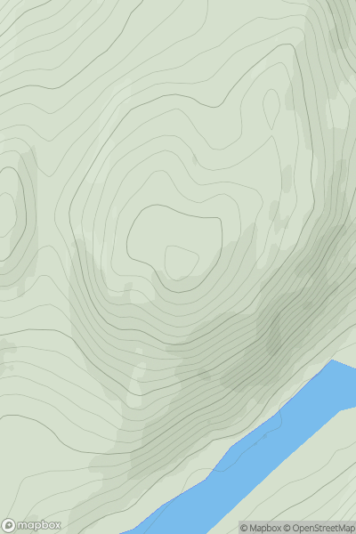 Thumbnail image for Tom Bailgeann showing contour plot for surrounding peak