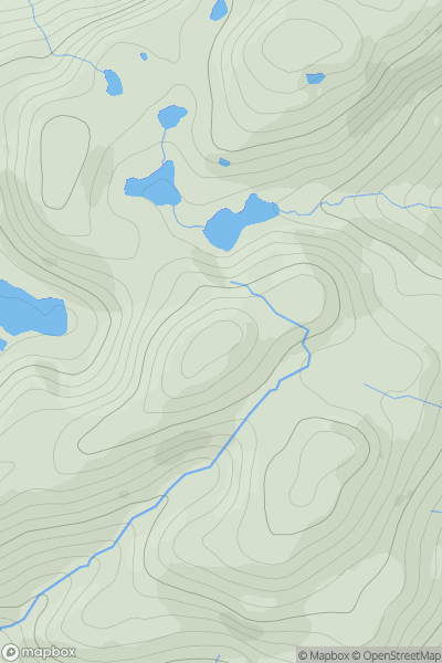 Thumbnail image for Carn Geuradainn showing contour plot for surrounding peak