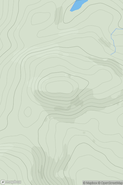 Thumbnail image for Carn na Cloiche Moire showing contour plot for surrounding peak