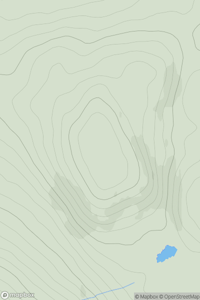 Thumbnail image for Carn an Leanaidh showing contour plot for surrounding peak