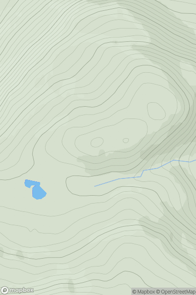 Thumbnail image for Creagan a' Chaorainn showing contour plot for surrounding peak