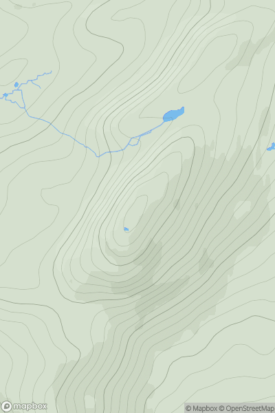 Thumbnail image for Cnoc Uadhall showing contour plot for surrounding peak