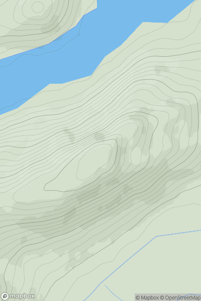 Thumbnail image for Stac Gorm showing contour plot for surrounding peak