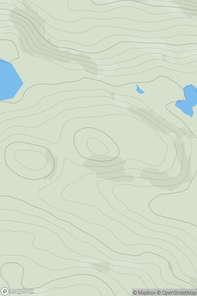 Thumbnail image for Druim a' Ghiubhais showing contour plot for surrounding peak