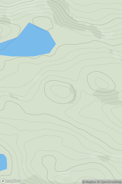 Thumbnail image for Meall Loch a' Bhealaich showing contour plot for surrounding peak