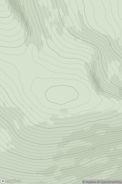 Thumbnail image for Mullach na Maoile showing contour plot for surrounding peak