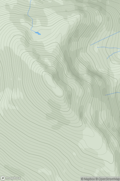 Thumbnail image for Ben Lui (Beinn Laoigh) showing contour plot for surrounding peak