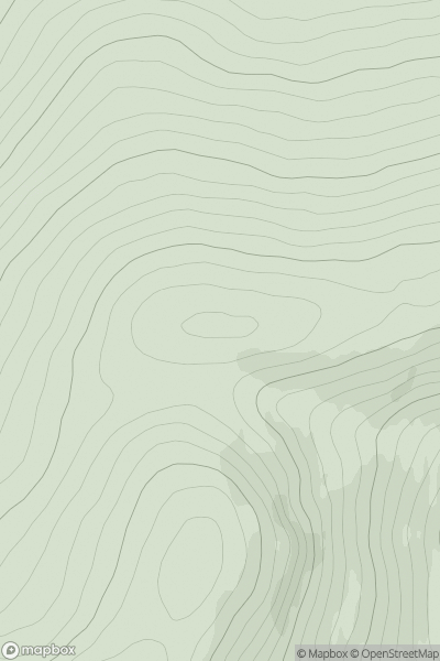 Thumbnail image for Druim Dubh an Fhuarain showing contour plot for surrounding peak