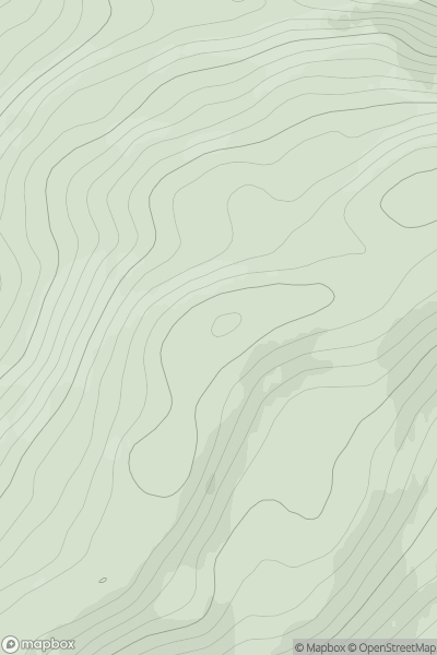 Thumbnail image for Carn a' Mhuilt showing contour plot for surrounding peak