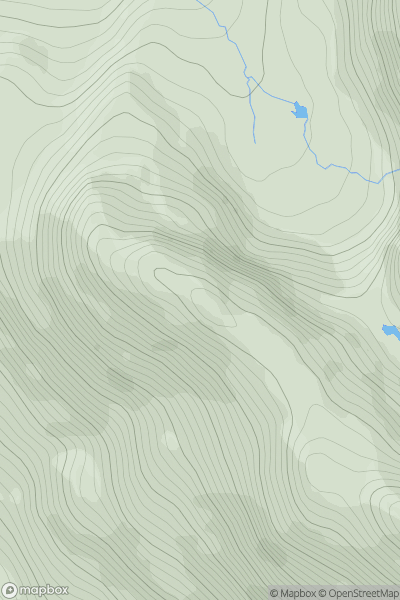 Thumbnail image for Stuc a' Choire Ghrannda showing contour plot for surrounding peak
