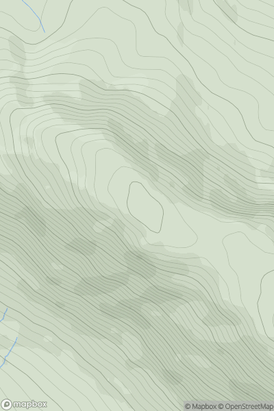 Thumbnail image for Beinn Bhan Far North Top showing contour plot for surrounding peak