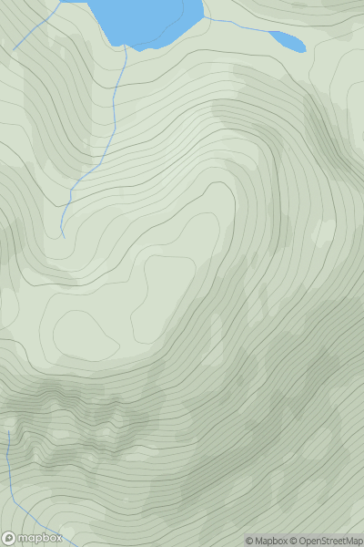 Thumbnail image for Meall an Doireachain showing contour plot for surrounding peak