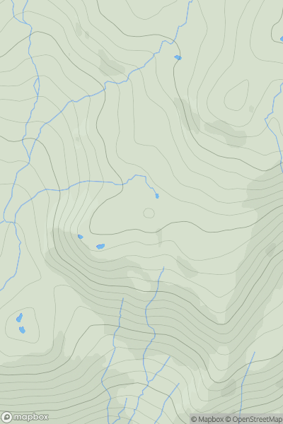 Thumbnail image for Creag Dabaobh showing contour plot for surrounding peak
