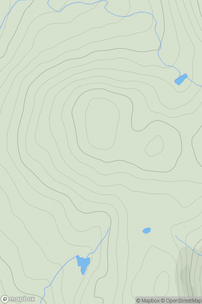 Thumbnail image for Sgurr nan Conobhan showing contour plot for surrounding peak