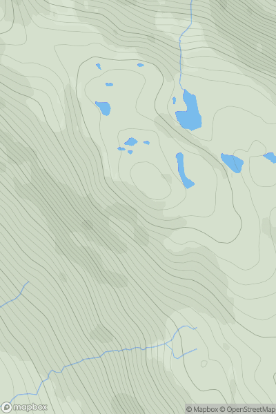 Thumbnail image for Ben Shieldaig SE Top showing contour plot for surrounding peak