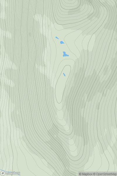 Thumbnail image for Beinn a' Chlaidheimh South Top showing contour plot for surrounding peak