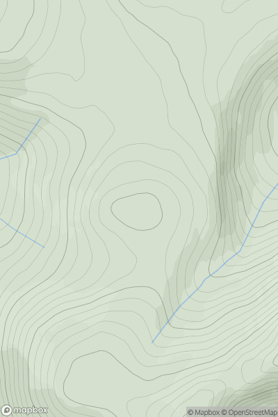 Thumbnail image for Glas Mheall Mor NW Top showing contour plot for surrounding peak