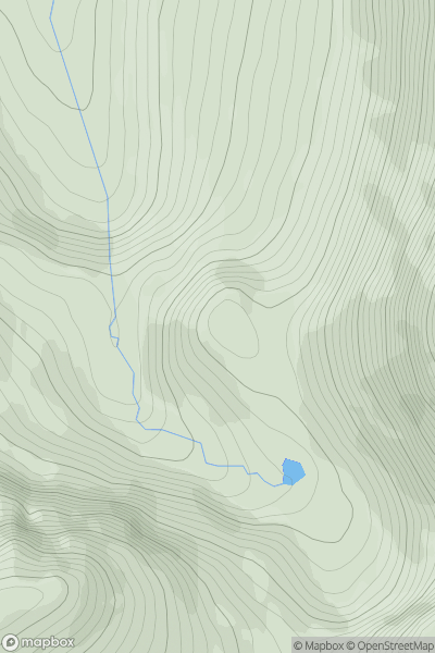 Thumbnail image for Mullach Coire Mhic Fhearchair West Top showing contour plot for surrounding peak