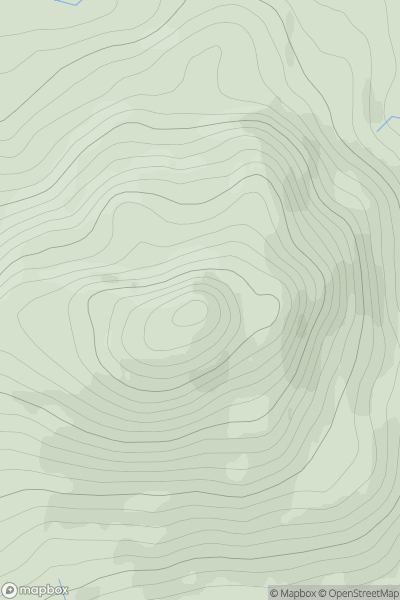 Thumbnail image for Meall an t-Sithe showing contour plot for surrounding peak