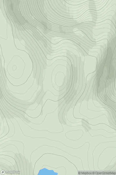 Thumbnail image for Creag-mheall Mor East Top showing contour plot for surrounding peak