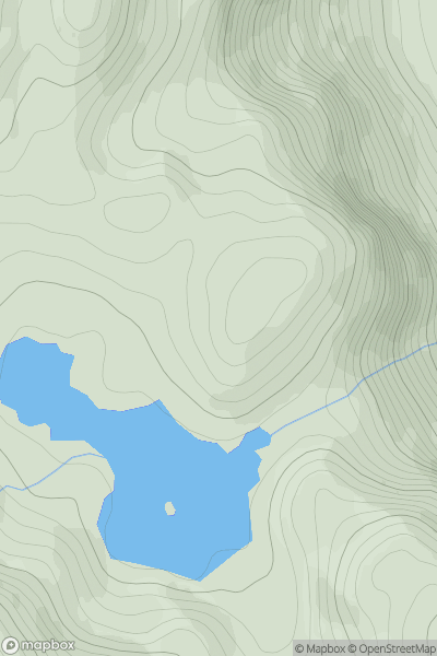 Thumbnail image for Carn Lochan na Bearta showing contour plot for surrounding peak