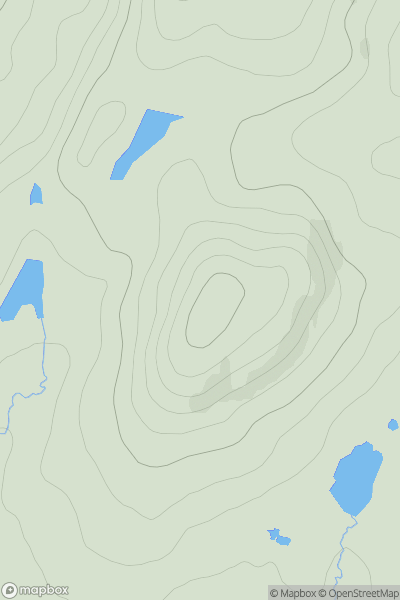 Thumbnail image for Carn Breac Mor showing contour plot for surrounding peak