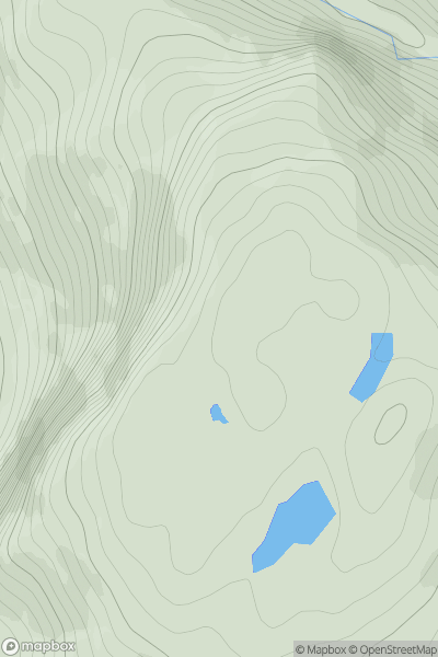 Thumbnail image for Creag Dhubh Coille a' Bhun showing contour plot for surrounding peak