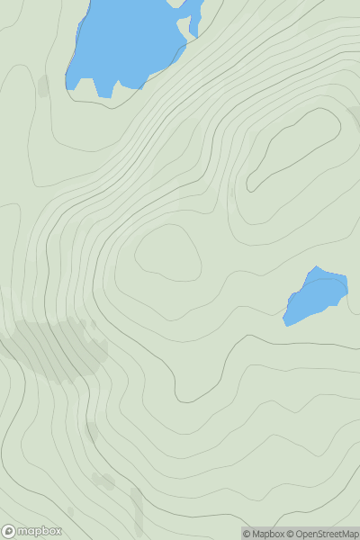 Thumbnail image for Meall a' Chairn SW Top showing contour plot for surrounding peak