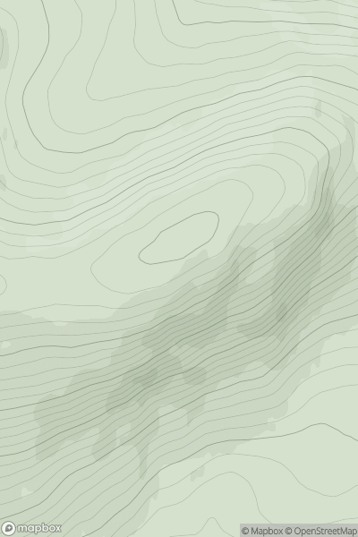 Thumbnail image for Creag Dhubh Fannaich showing contour plot for surrounding peak