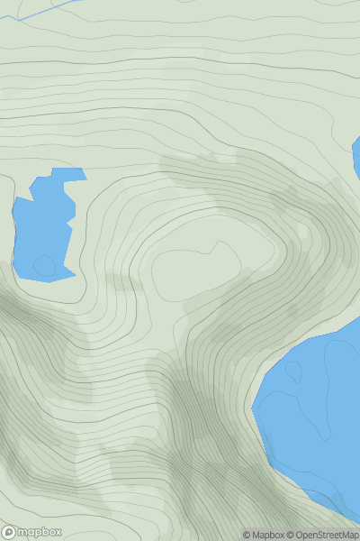 Thumbnail image for Meallan na Saobhaidhe showing contour plot for surrounding peak