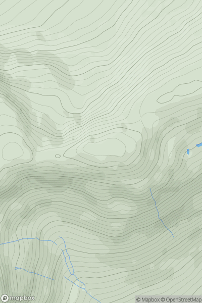 Thumbnail image for Sron Coire a' Chriochairein showing contour plot for surrounding peak