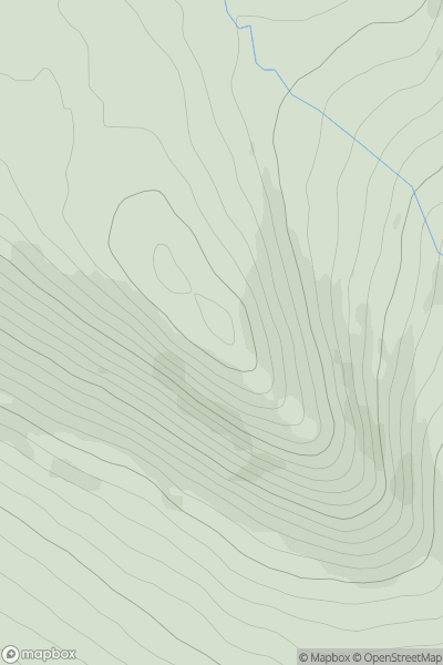 Thumbnail image for Torran Ruadh showing contour plot for surrounding peak