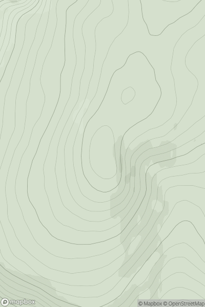 Thumbnail image for Carn Ban Far South Top showing contour plot for surrounding peak