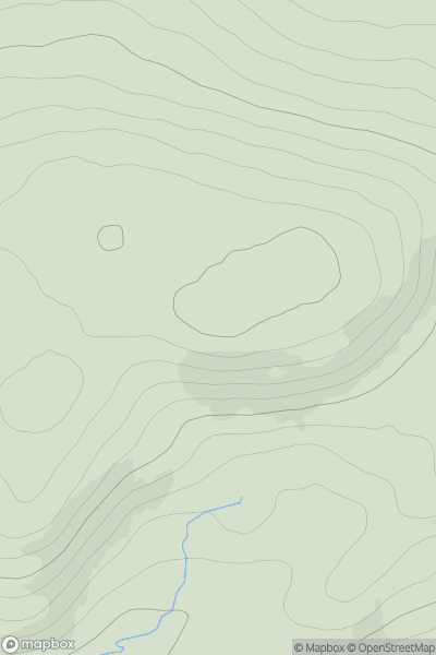 Thumbnail image for Creachan nan Sgadan showing contour plot for surrounding peak