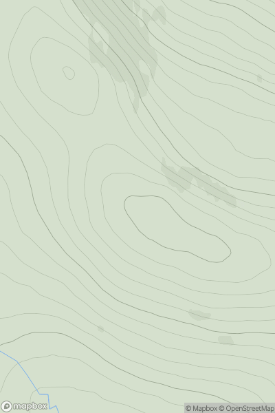 Thumbnail image for Leitir Riabhach showing contour plot for surrounding peak