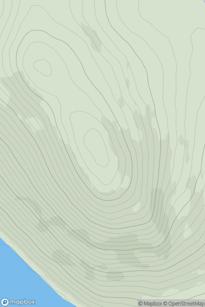 Thumbnail image for Meall an Torcain showing contour plot for surrounding peak