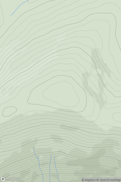 Thumbnail image for Meall an t-Snaim showing contour plot for surrounding peak