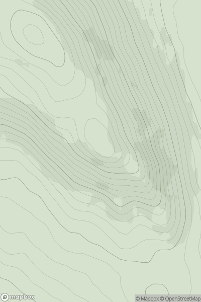 Thumbnail image for Meall a' Gharbhrain showing contour plot for surrounding peak