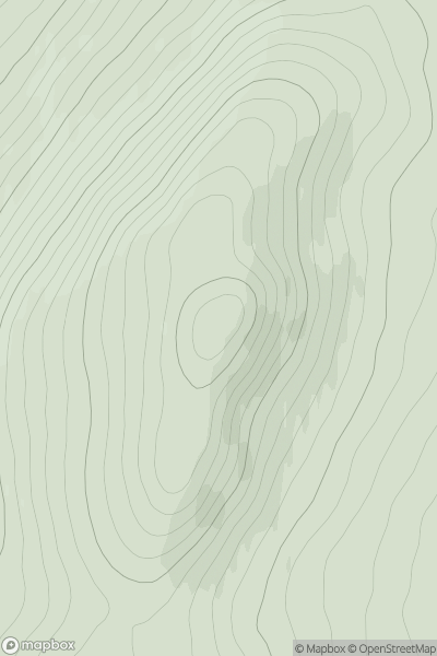 Thumbnail image for Cnoc an Tubait showing contour plot for surrounding peak